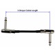 3 Ft Castline Silver Mogami 2319 Guitar Pedal Board Patch Cable TS Low Profile Pancake Connector